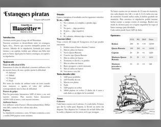 Estanques piratas (Mausritter adventure)   - Aventura para rol en solitario sobre piratas para MausRitter 