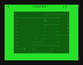 Pooper (Tandy MC10) by Jim Gerrie