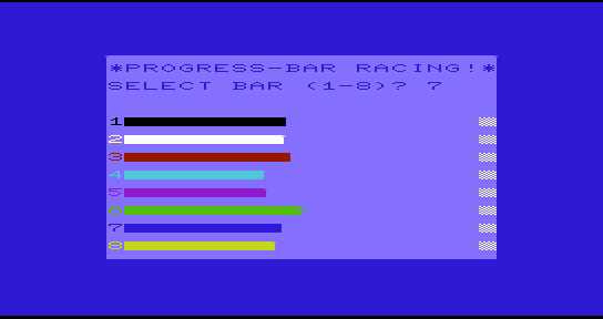Progress-Bar Racing by EdwardianTeaChest