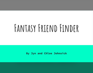 Fantasy Friend Finder  