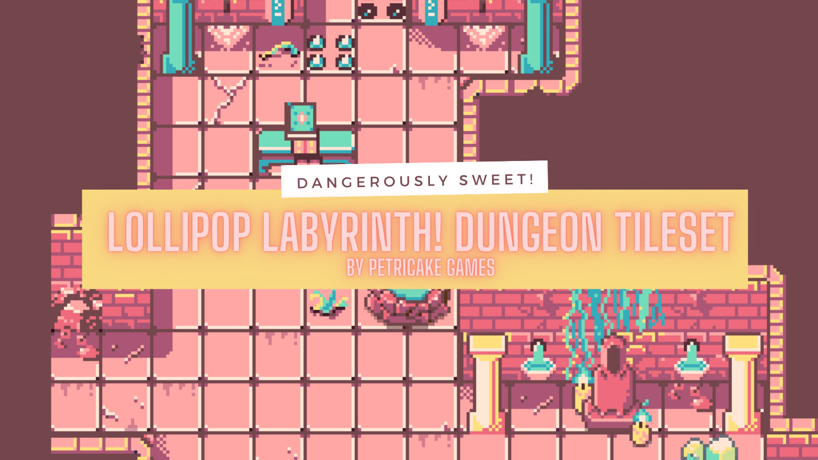Lollipop Labyrinth! Dungeon Tileset