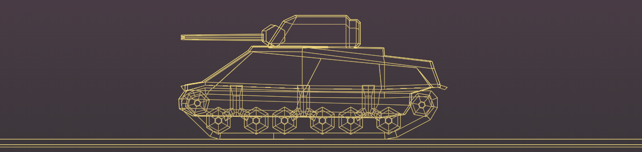 Low-Poly WW2 Tank 3D Model