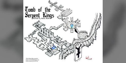 Cover image for Tomb of the Serpent Kings Handdrawn Iso Map