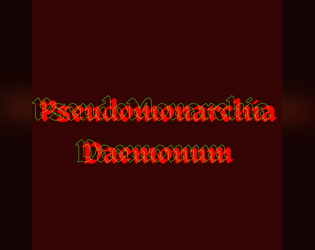 Pseudomonarchia Daemonum   - a journalling game about queer rage 
