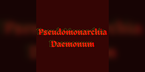 Cover image for Pseudomonarchia Daemonum