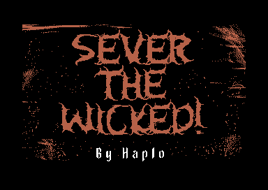 Cover image for Sever The Wicked! (C64)