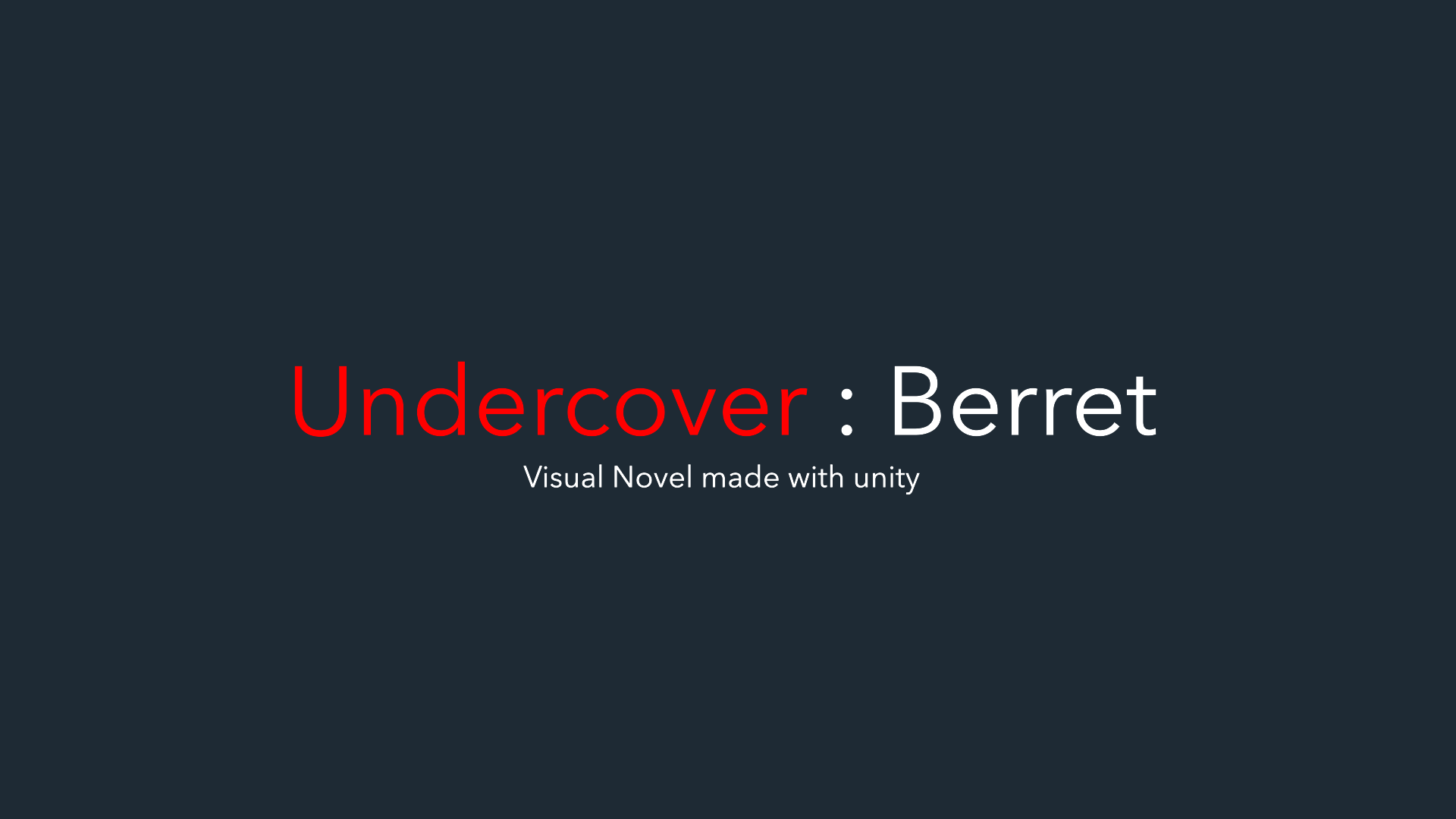 Undercover:Berret(Prototype)
