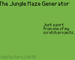 The Jungle Maze Generator