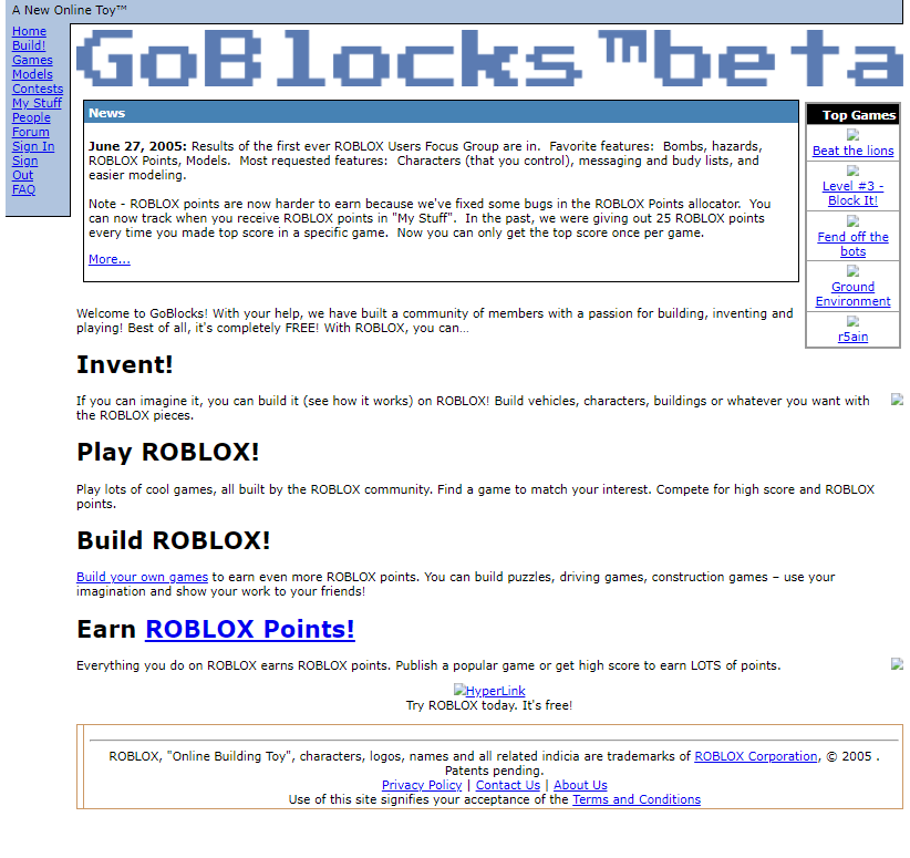 2005 roblox client