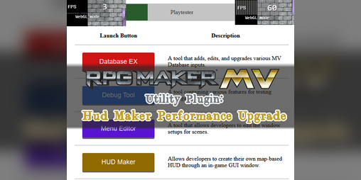 Cover image for SRD Hud Maker Performance Upgrade - for Rpg Maker MV