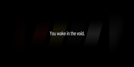 Cover image for You wake in the void.