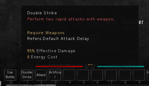 New skill tooltip