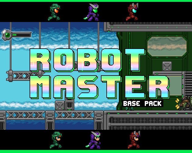 Robot Master Series - Base Asset Pack by AU_pixel