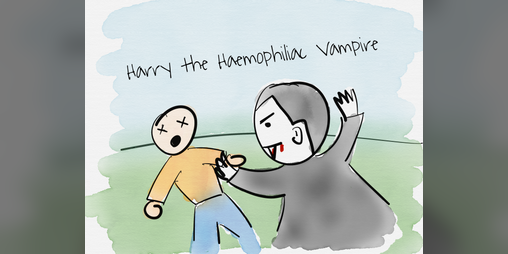 Cover image for Harry The Haemophiliac Vampire