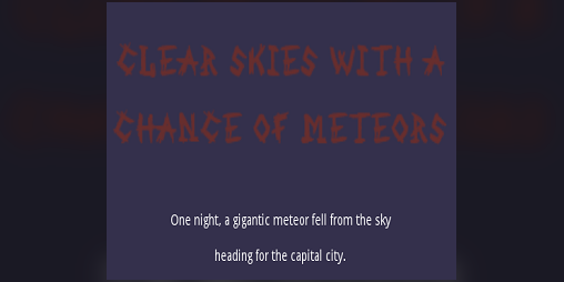 Cover image for Clear Skies with a Chance of Meteors