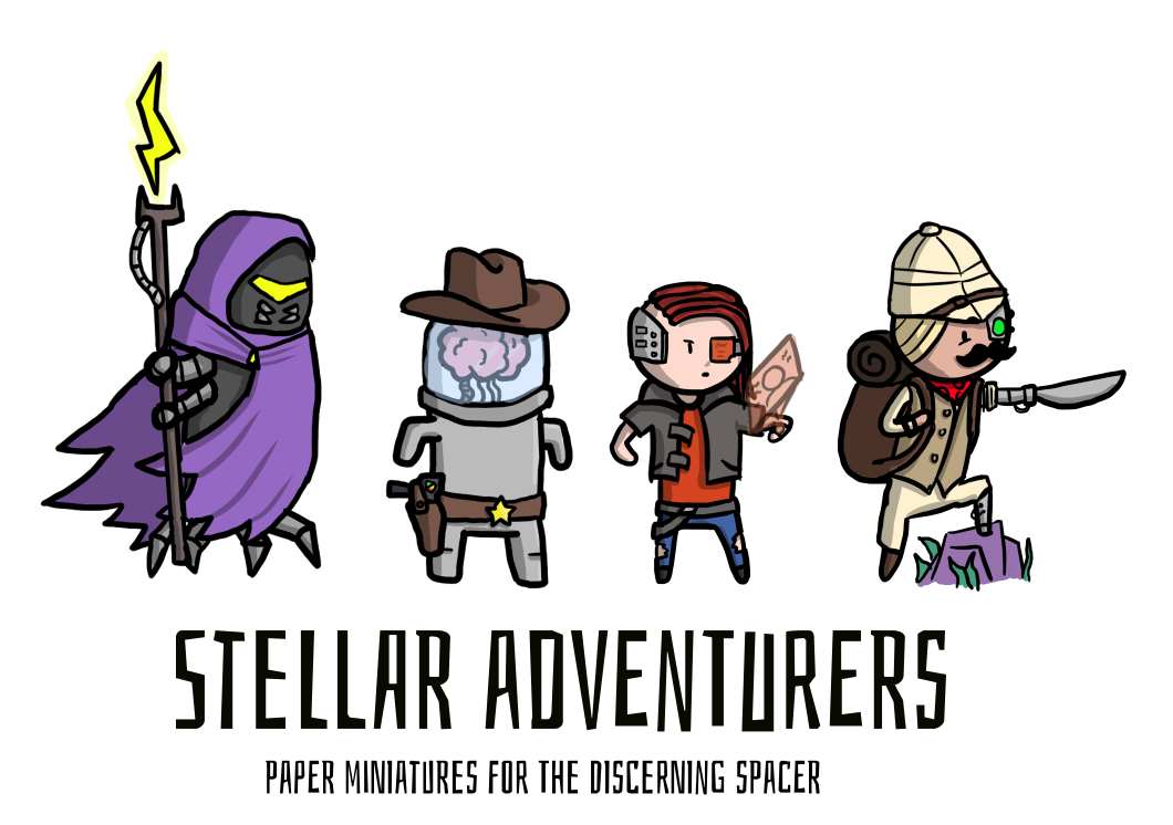 Cover image for Stellar Adventurers - Paper Minis