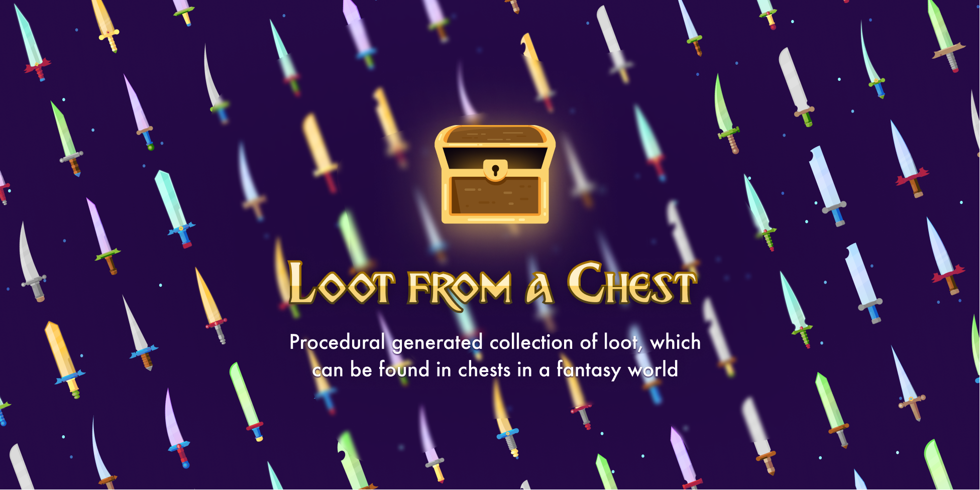 Loot from a Chest - Sword Asset pack