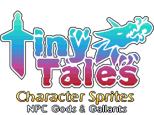 Tiny Tales Pixel 2D: Gods and Gallants RPG NPC Sprite Pack