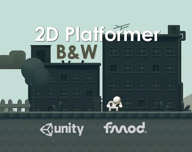 Unity 2D Platformer (B&W)