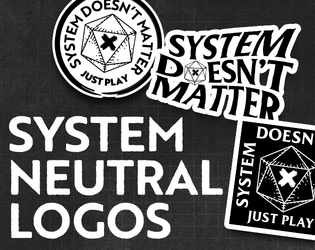 System Doesn't Matter Logos   - A set of logos for systemless tabletop rpgs 