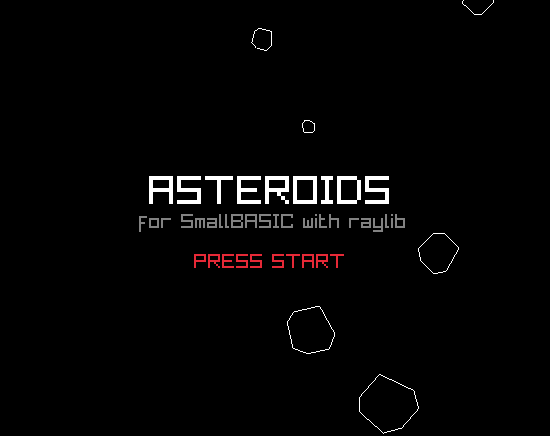 Asteroids for SmallBASIC