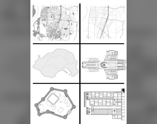 RPG Printable Map Outlines  