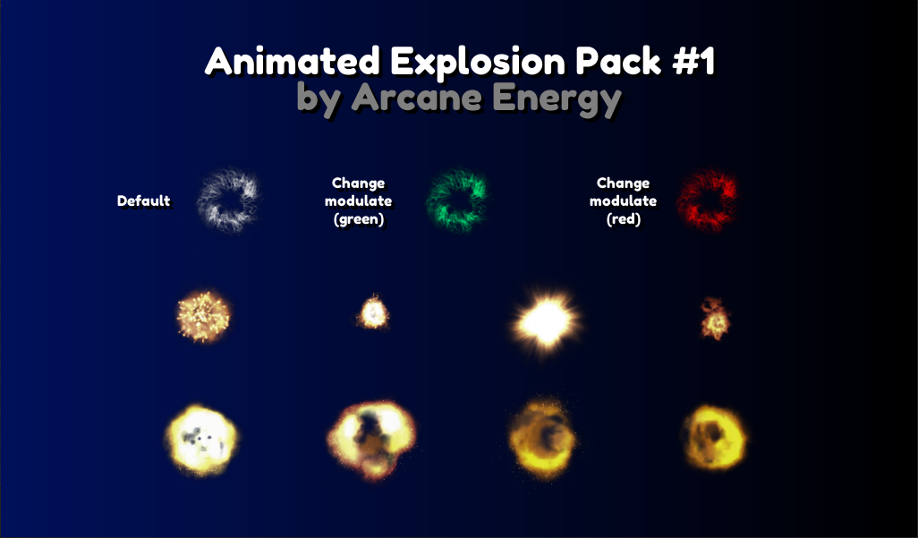 Animated Explosions Pack #1