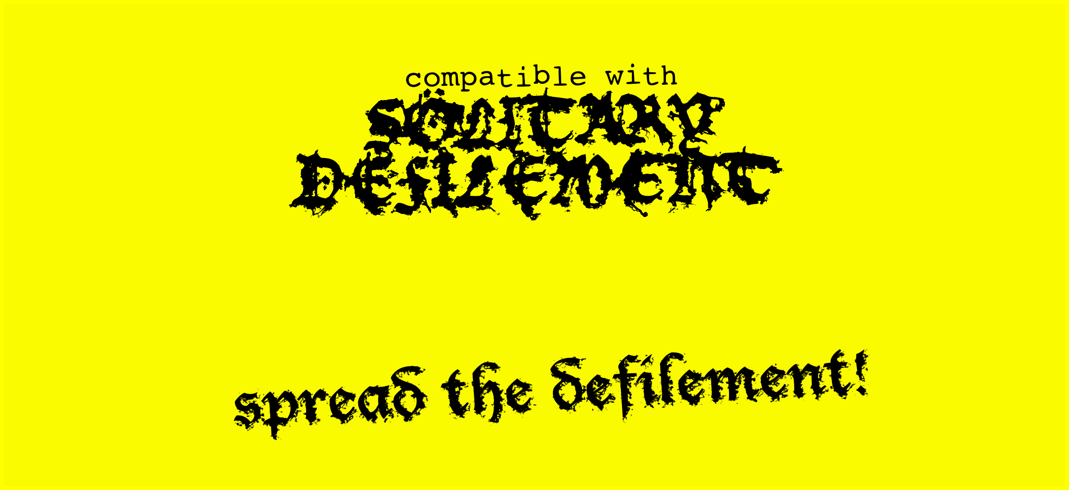 Sölitary Defilement - Third-Party License