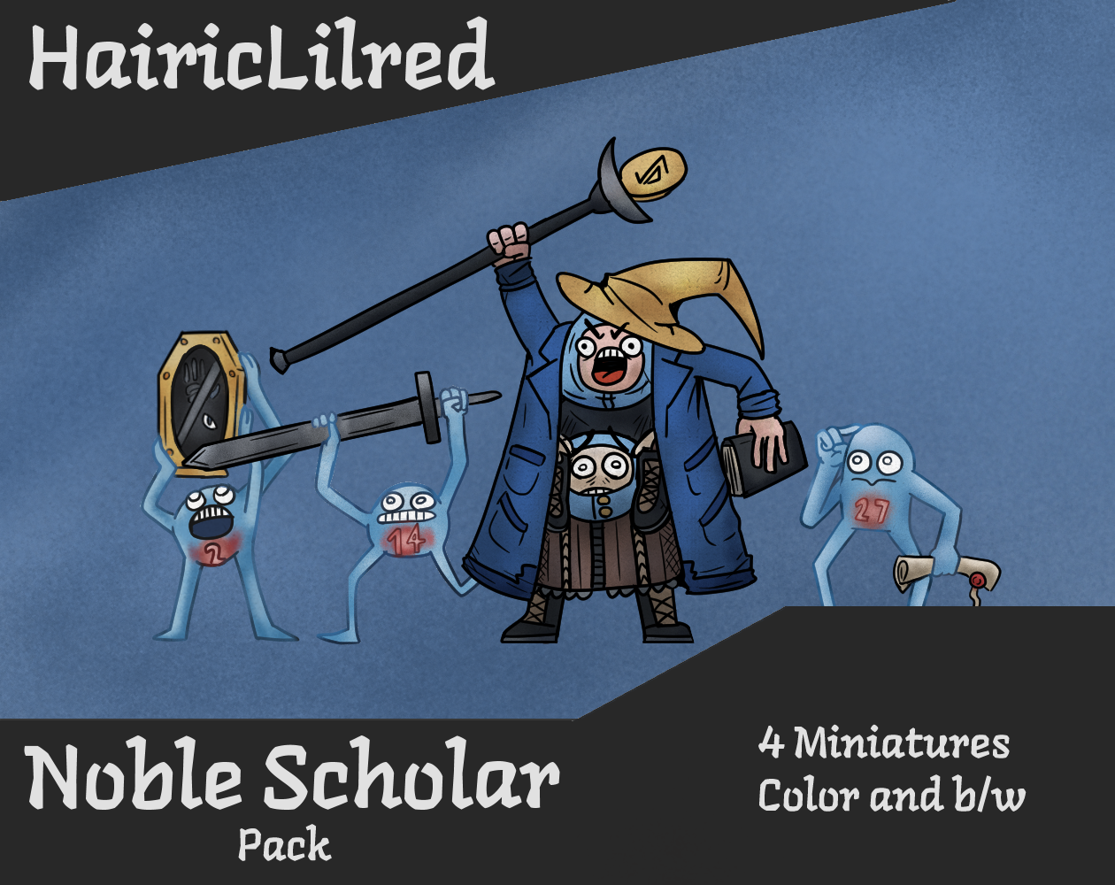 Hairic Minis - Noble Scholar Pack
