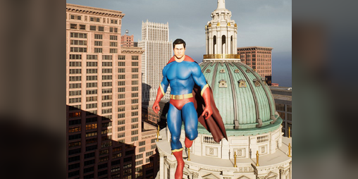 Cover image for A Superman Style Flight Experience (UE5)