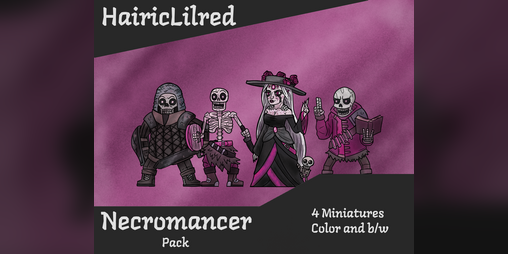 Cover image for Hairic Paper Minis - Necromancer Pack