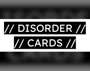 Delta Green Disorder Cards  