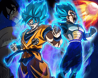 Play Gogeta blue vs broly fight Dragonball!! by NOVCarboniE48