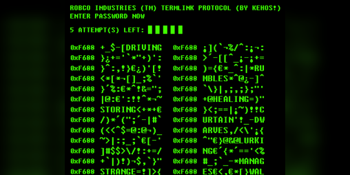 Cover image for Fanmade Fallout Terminal minigame