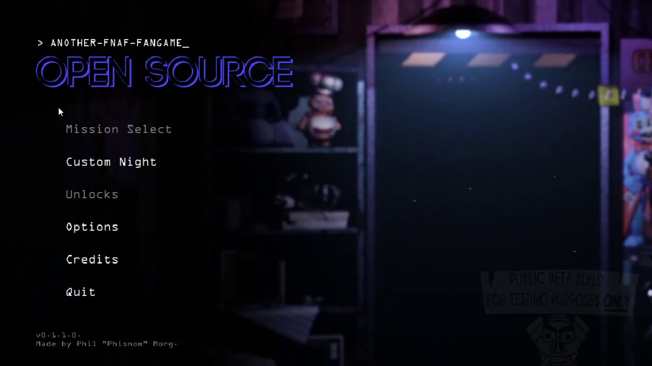 Another FNAF Fan-Game: Open Source by DougWolfDoggo