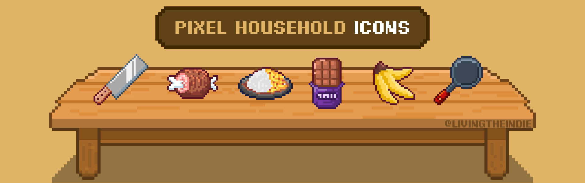 Pixel Household Icons