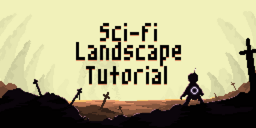 Cover image for Pixel Art Tutorial - Sci-fi Landscape Tutorial 1