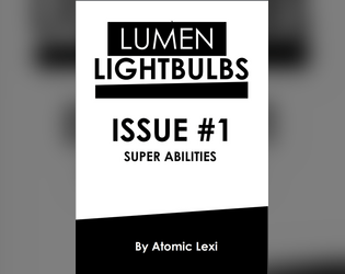LUMEN LIGHTBULBS Issue #1   - First issue of small design guides for LUMEN! 