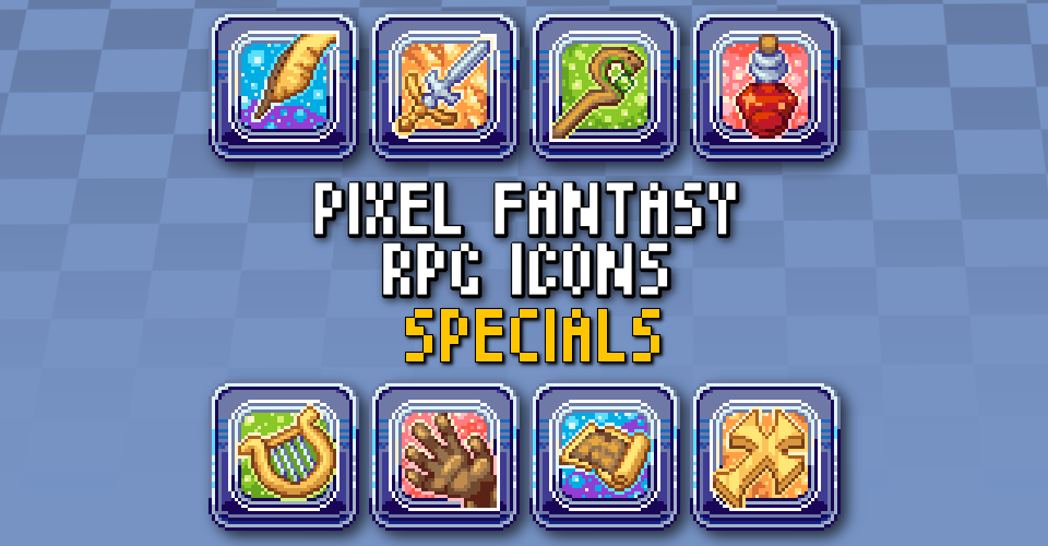 PIXEL FANTASY RPG ICONS - SPECIALS PACK