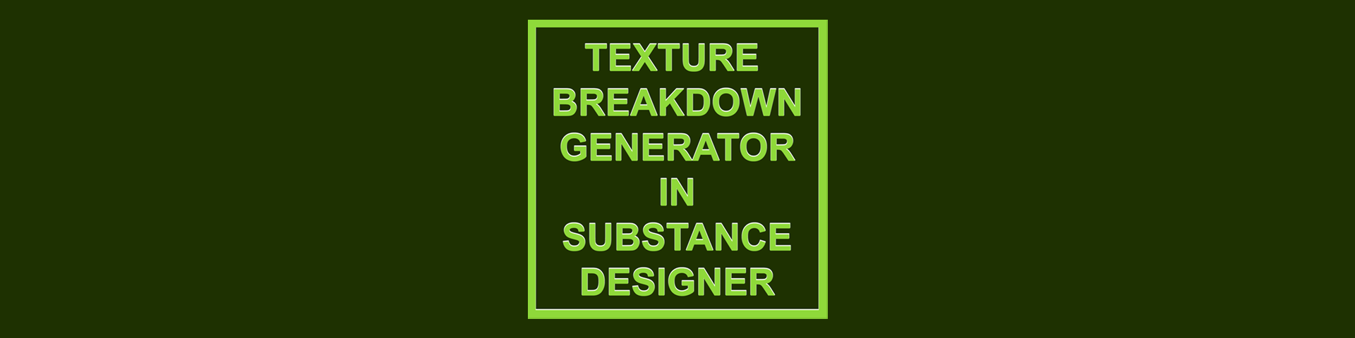 Texture Breakdown Exporter in Substance Designer