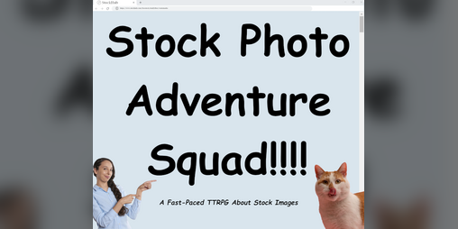 Cover image for Stock Photo Adventure Squad!!!