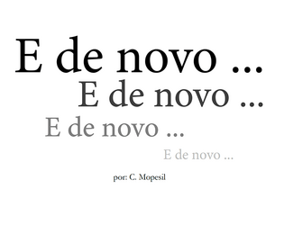 E de Novo (And Again)  
