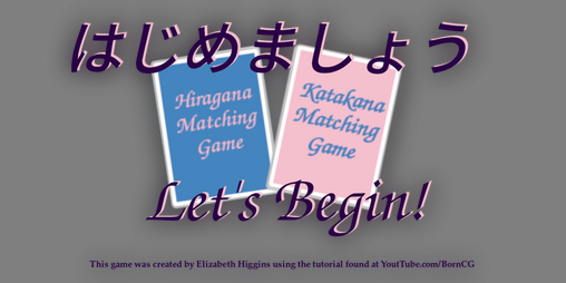 Cover image for Hiragana and Katakana Matching Game