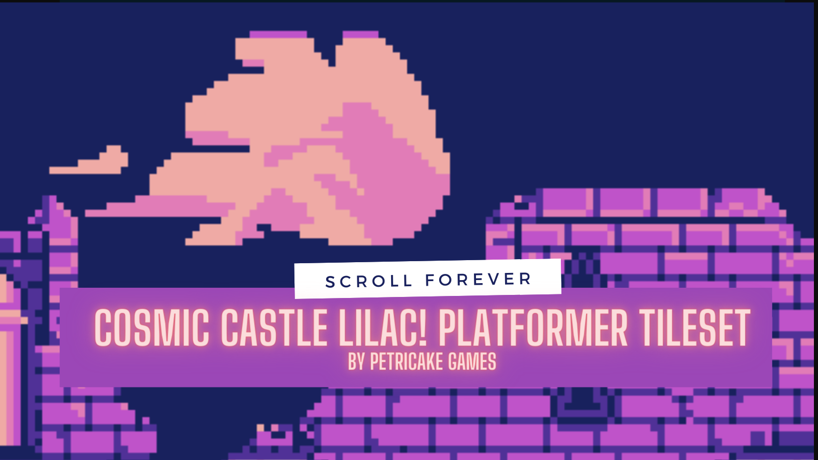 Cosmic Castle Lilac! Platformer Tileset
