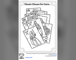Classic Classes for Cairn   - A revisit of the four classic classes for Cairn RPG 