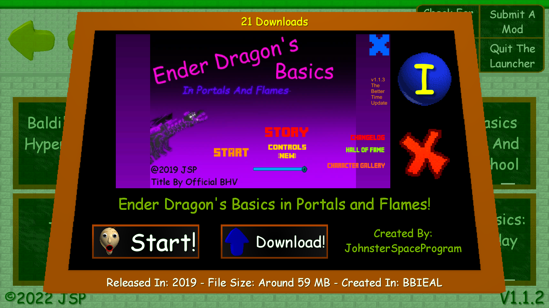 How to download Baldi's Basics Classic Remastered Mod Menu from