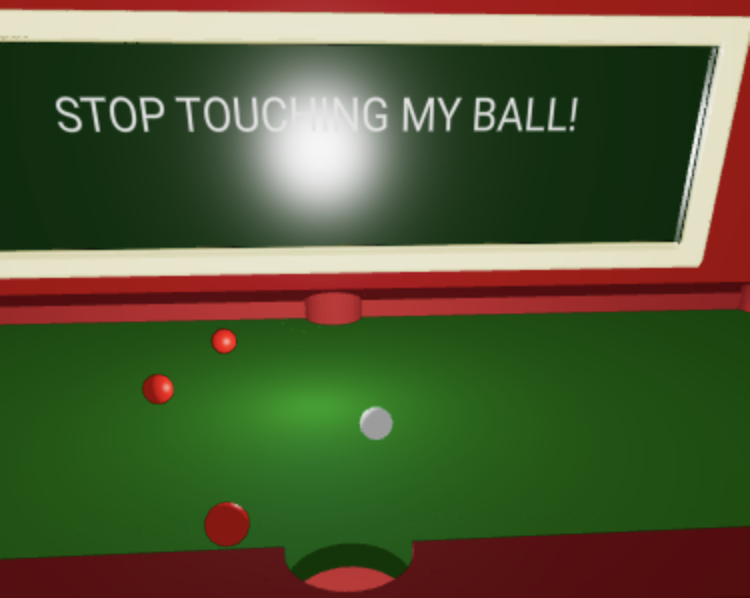 Stop touching my ball!