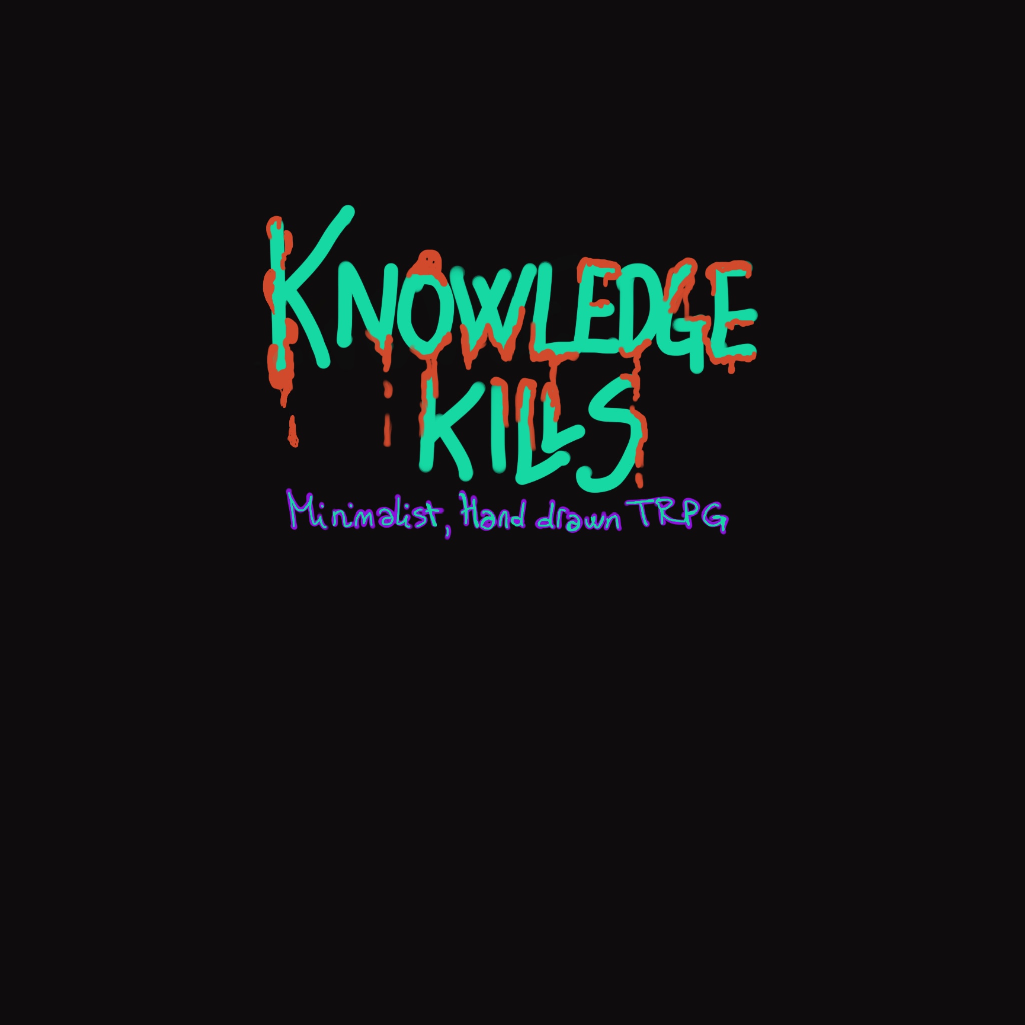 Cover image for 🇬🇧 Knowledge Kills (One Page Drawn TRPG)