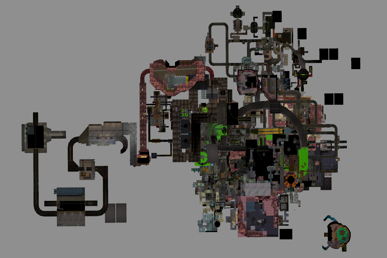 Black Mesa Facility Map By Blendo Games   2xABLJ 