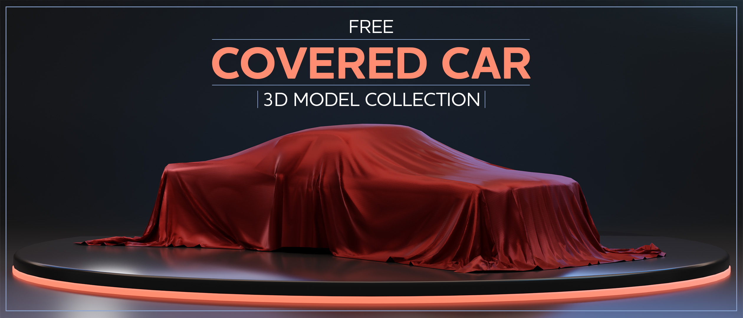 Free Covered Car 3D Model Collection